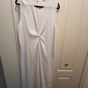 White slip dress